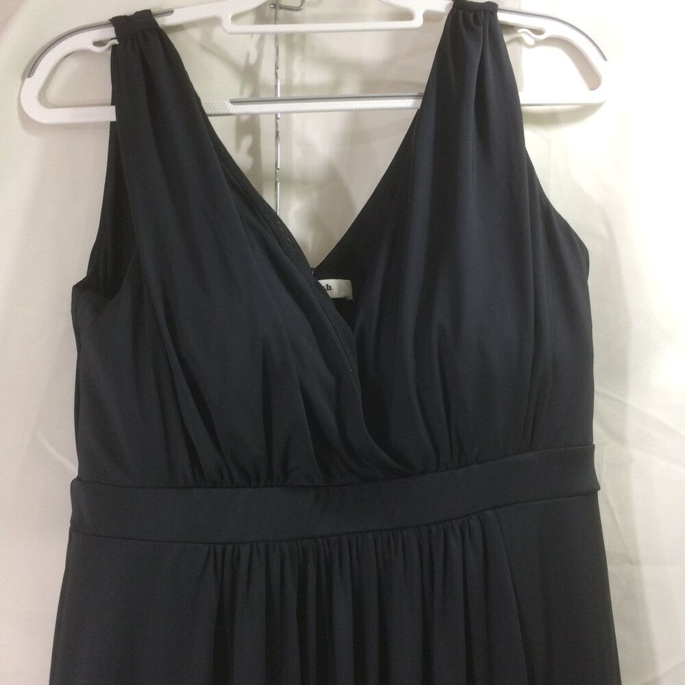 NEW Popilush Black Shapewear Maxi Dress Built In Bra Formal Slit XXL NO TIE - Picture 3 of 10